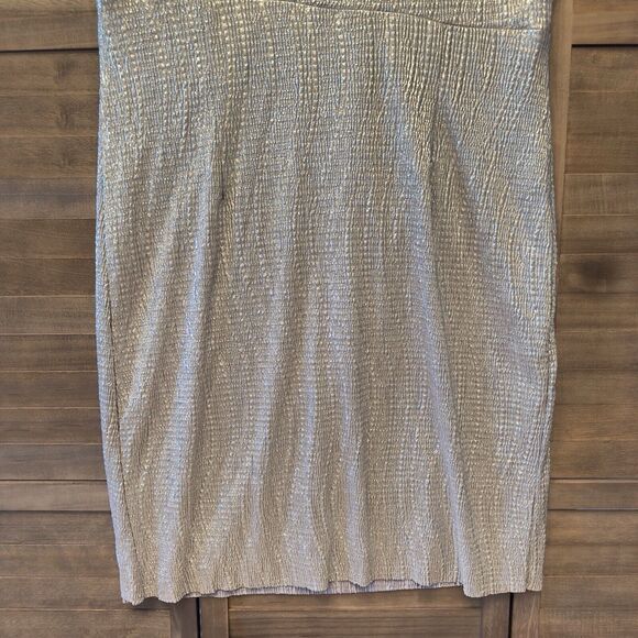 Collection DB‎ Silver Stretch Dress Party Wedding Curvy Belly Hide Plus Sz 20 - Picture 13 of 16